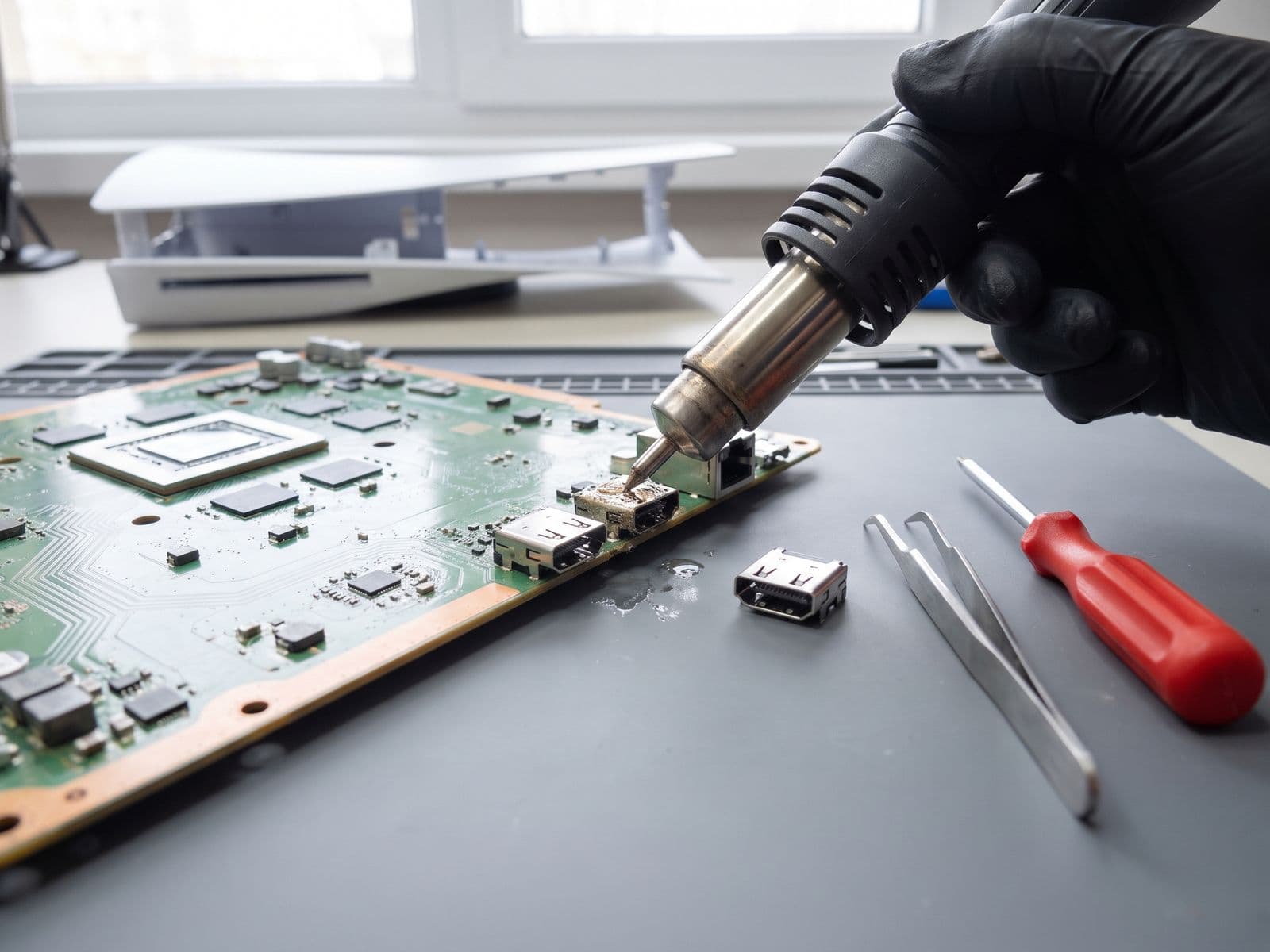 Repair Port HDMI PS5 — repair PS5 oleh TechFix Malaysia
