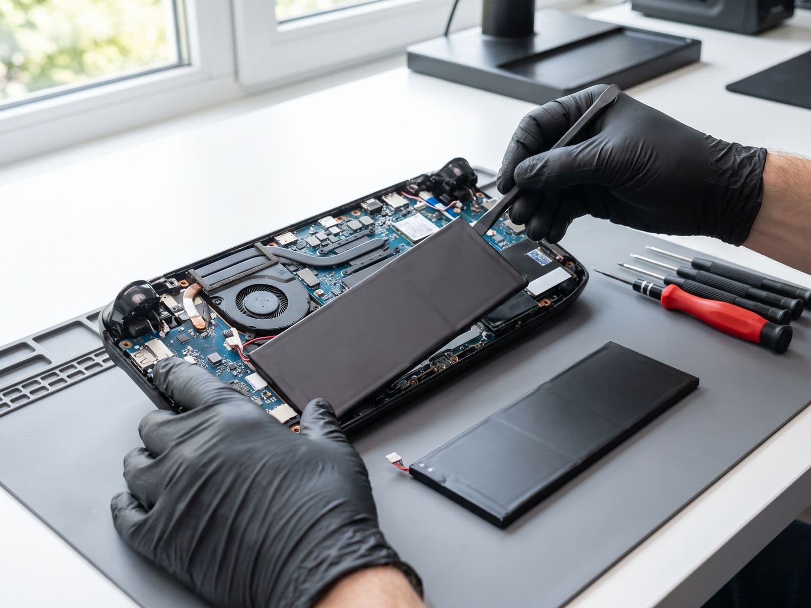 Tukar Bateri Steam Deck — repair Steam Deck oleh TechFix Malaysia