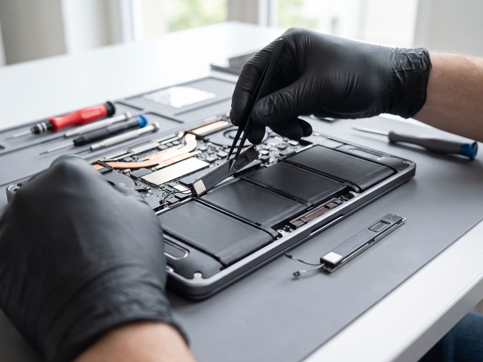 Thin laptop speaker being replaced