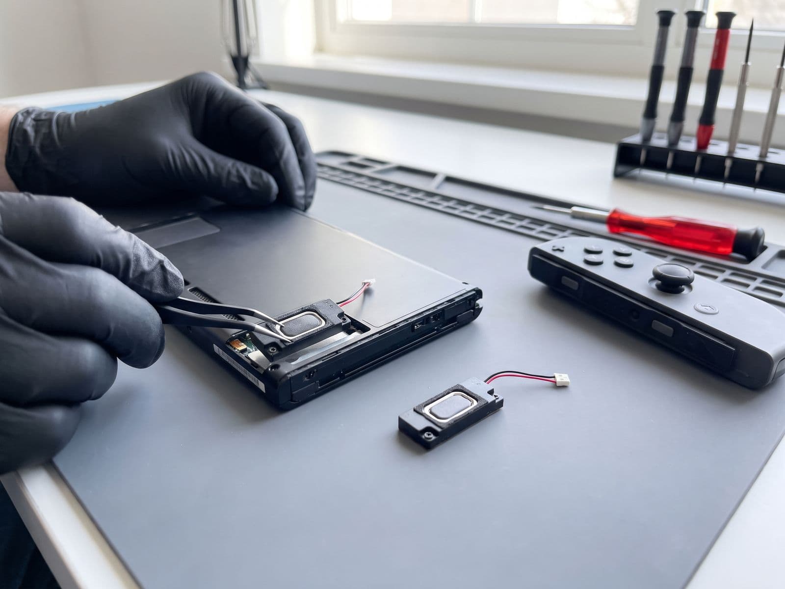 Baiki Speaker Nintendo Switch — repair Nintendo Switch oleh TechFix Malaysia